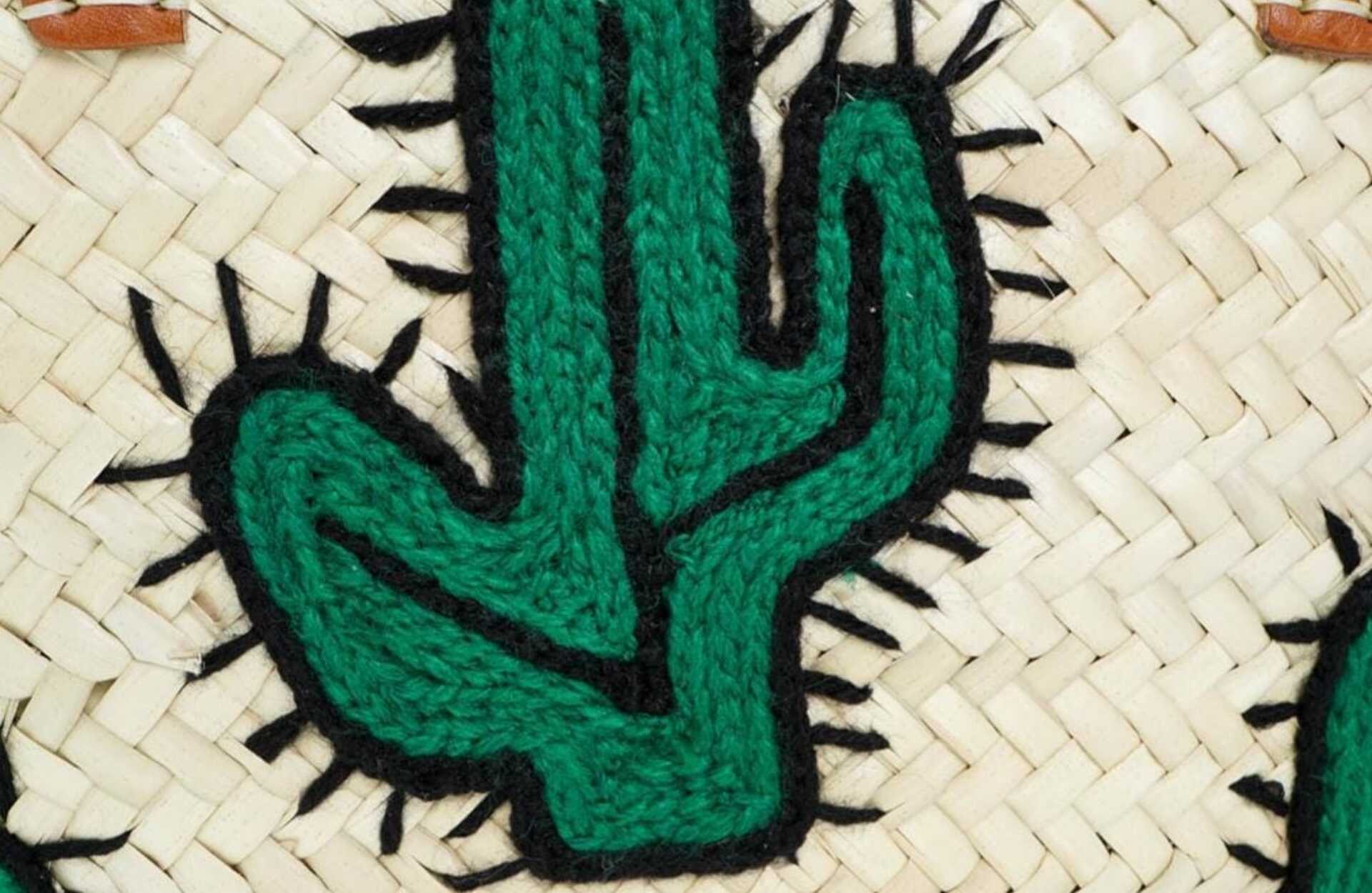 Bolsos artesanales de verano naturales en Cálig. Capazo cactus.