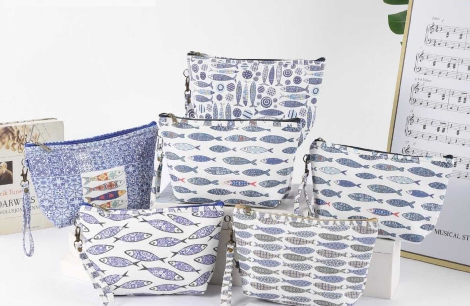 Coco shop, complementos artesanales con estilo en Peñíscola. Neceser peces.