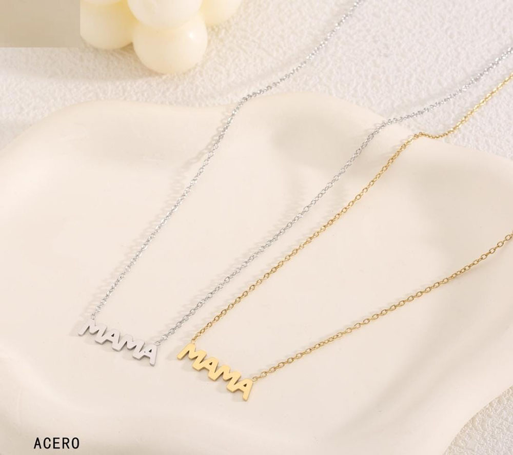 Collar Acero Mamá