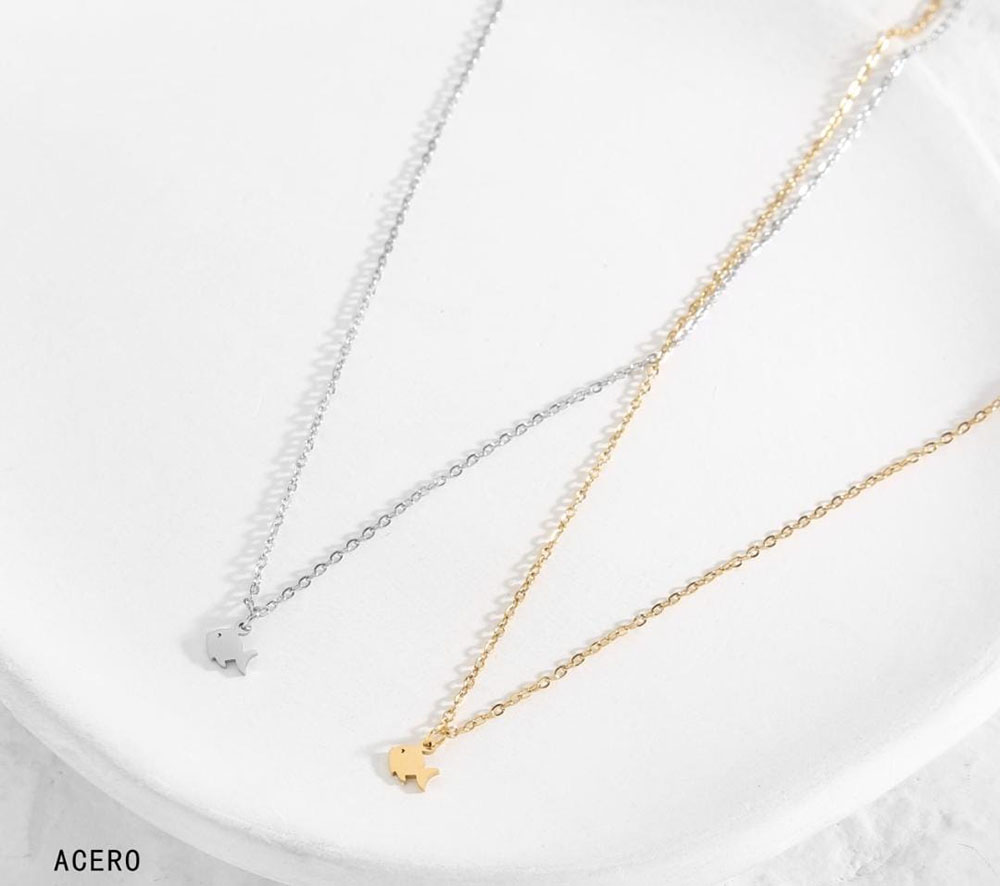 Collar Acero Pez