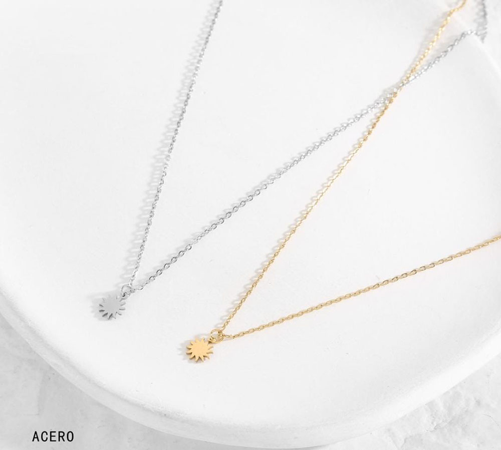 Collar Acero Sol
