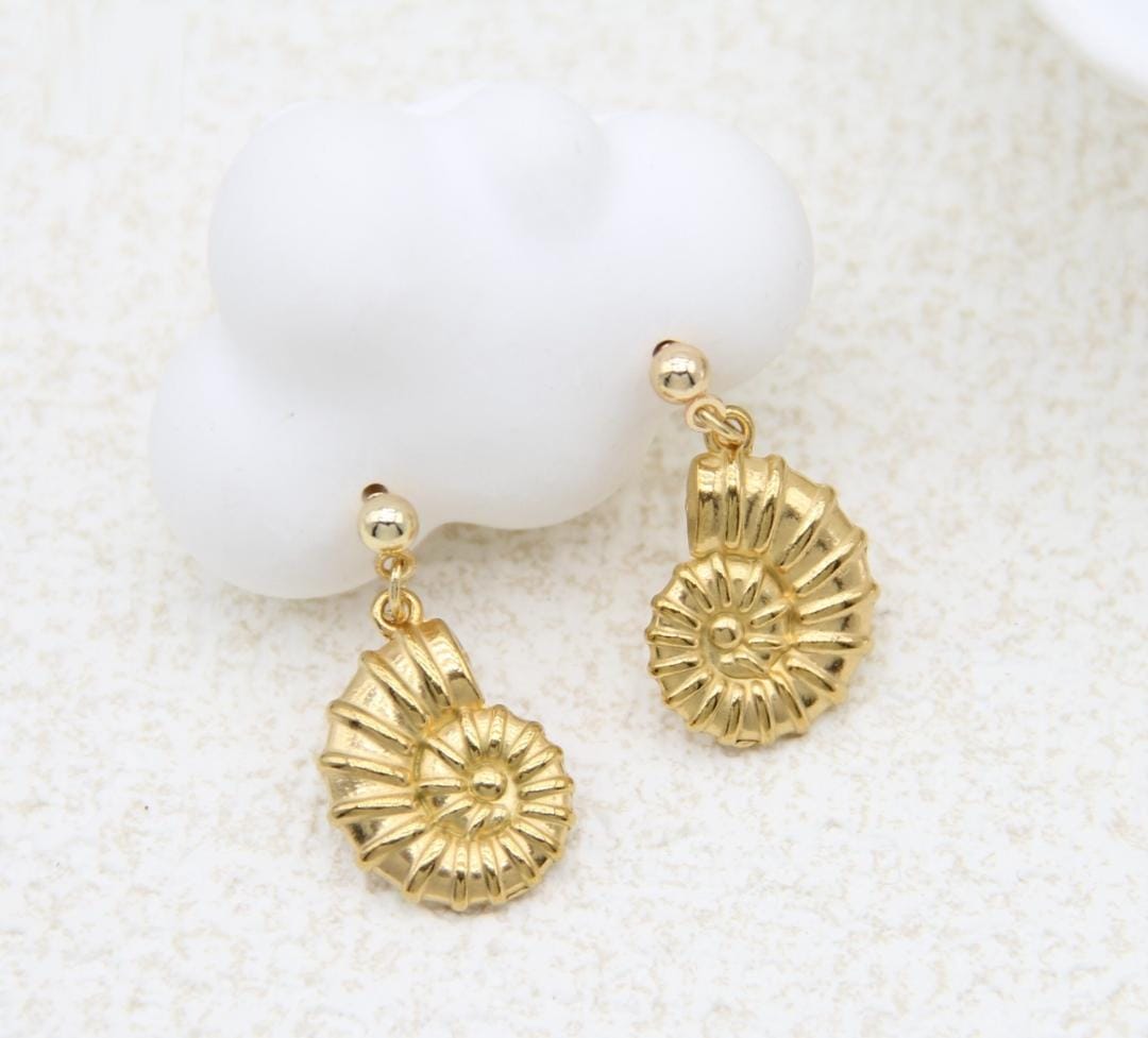 Pendientes Caracola Dorados